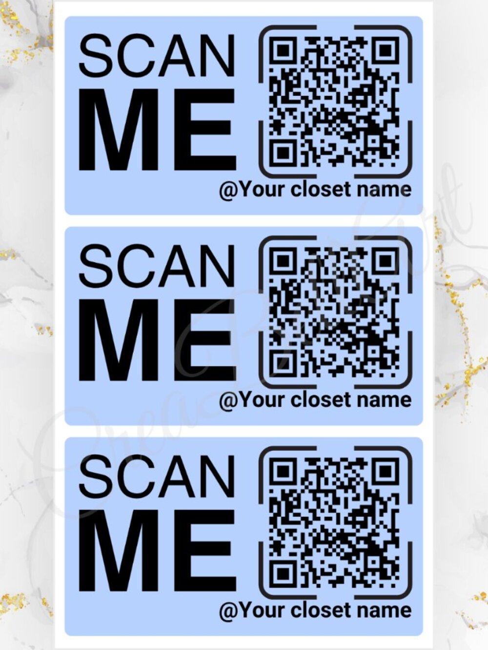 100 Thank you Stickers for Packaging Customizable QR | Small Business Labels